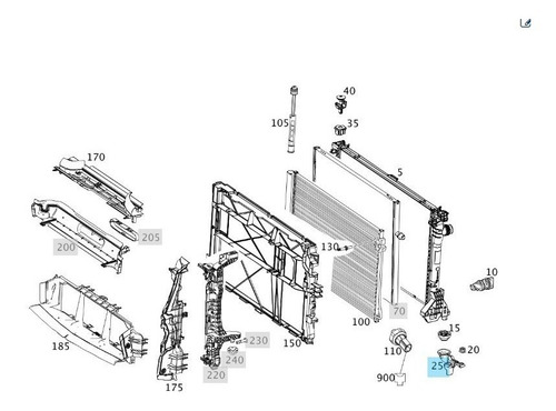 Imagen 2 de 9 de Soportes Radiador Vito Originales X 2