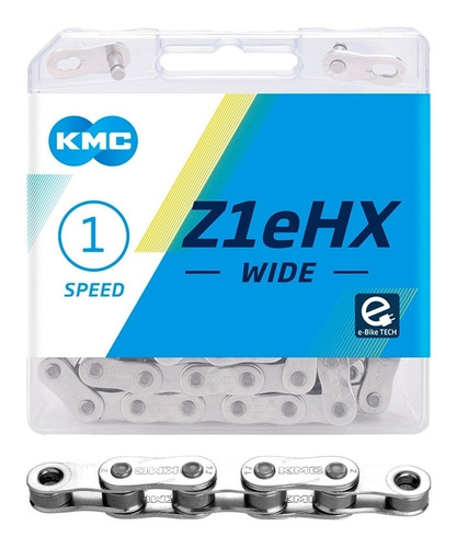 Cadena Kmc Z1 Ehx Wide 112l Pista Fixed P Grueso 1/8- Celero