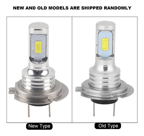 2pcs 80w 6000k H7 Led Coche Niebla Luz Blanca 12-24v