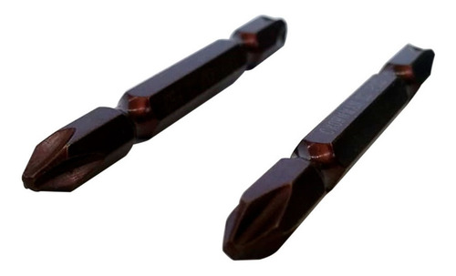 Imagen 3 de 4 de Set 10 Puntas Destornillador Phillips 2 Doble Magnetico