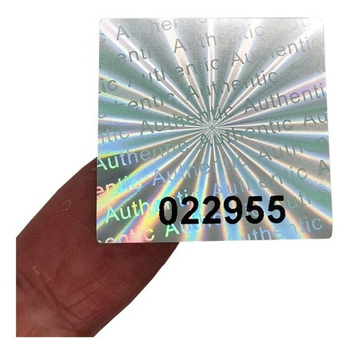 200 Sellos Holográficos Original Numerados Garantía 30x30mm