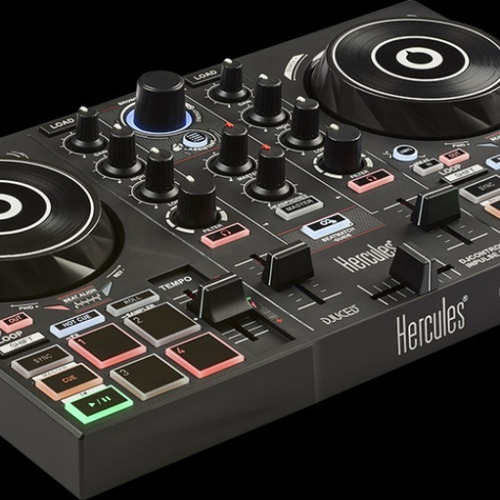 Controlador DJ Hercules DJControl Inpulse 200 negro de 4 canales