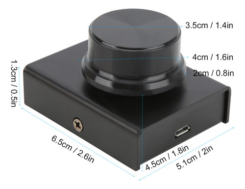 Perilla De Control De Volumen Usb Y Ajustador De Control Rem