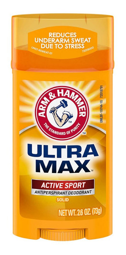Desodorante Arm & Hammer Ultra Max Active Sport 73g 