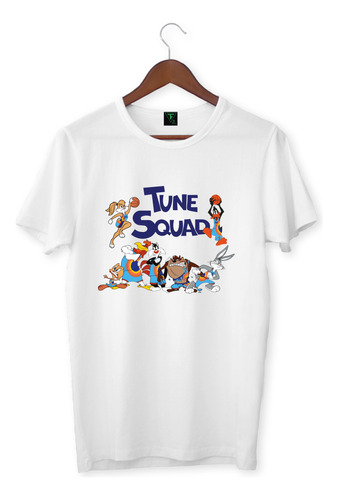 Polera Space Jam Squad Bugs Bunny Looney Tunes Xxl Blanca