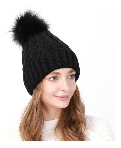 Gorra Térmica Usb Para Mujer, Cálida, Tejida Para Invierno,