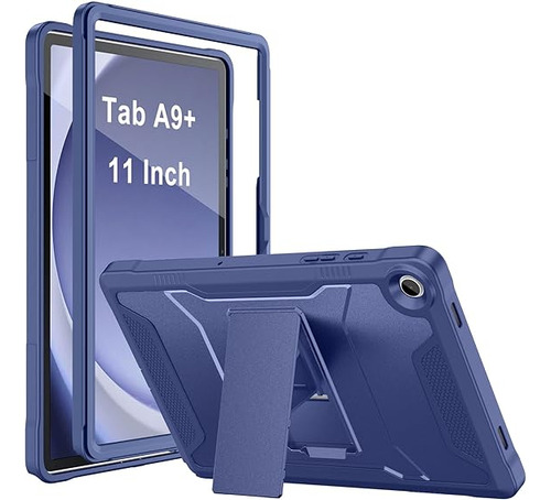 Funda Para Samsung Galaxy Tab A9 Plus+vidrio Protector Azul