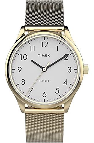 Timex Women's Modern Easy Reader 32 Mm Correa De Acero Inoxi