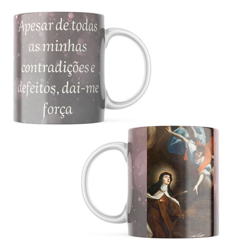 Caneca Personalizada Religiosa-santa Tereza D'ávila M1 2 Uni