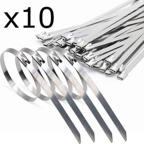 Tie Wrap Tirrap Metalico Amarre Acero Bandeja De Cables Clam