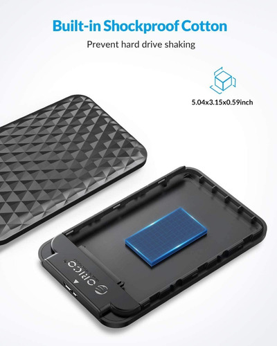 Imagen 6 de 9 de Caja Externa Carcasa Disco Duro 2.5 A Usb3.0 Case Hdd Orico