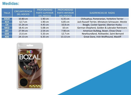 Bozal Para Perro Con Forro De Malla Intermedio Tx40755