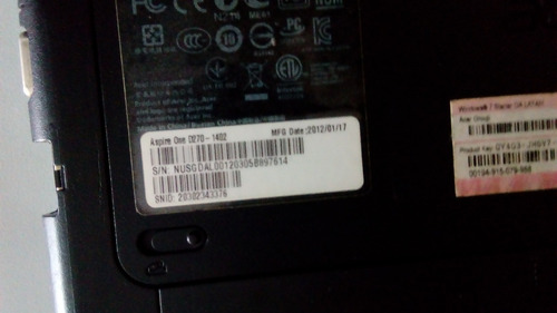 Mother Board Para Acer One D270 (Usado)