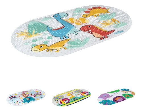 Tapete Para Box Antiderrapante Para Banho Infantil Bebe Cor Dino