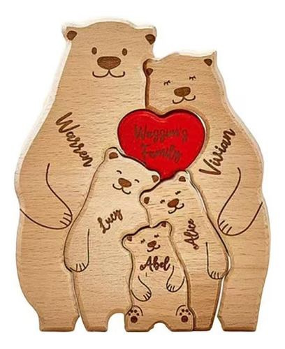 Bear De Madera Bear Family Art Puzzle Esculturas De Ramas 3