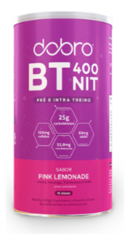 Bt Nitrato Pré Intra Citrulina Dobro Pink Lemonade 450g Veg