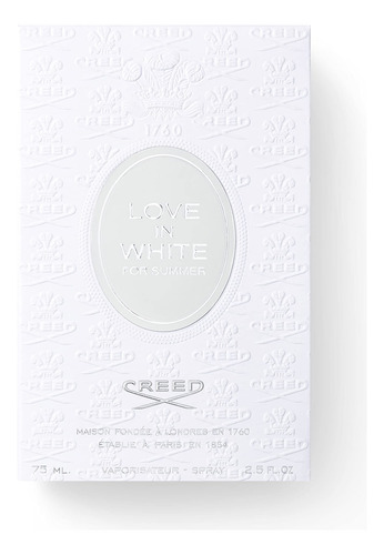 Perfume Creed Love En Blanco Para Mujer De Verano 75 Ml