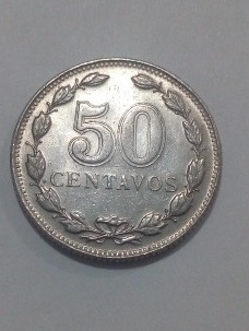 Moneda De 50 Centavos Argentina Año 1941