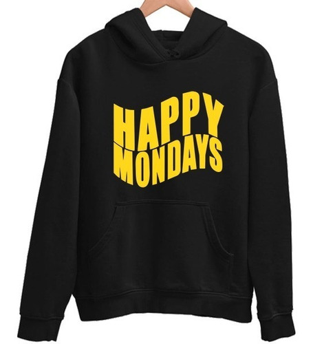 Buzo Canguro Hoodie Capucha Algodón Happy Mondays 01