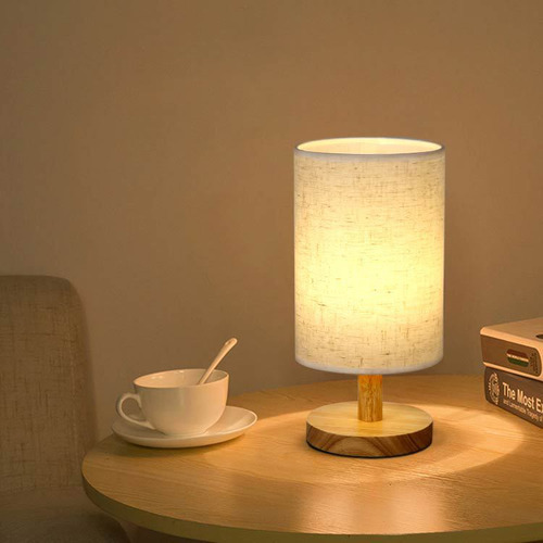 Lámpara De Mesa Con Flores Secas Y Luz Nocturna Led Xx