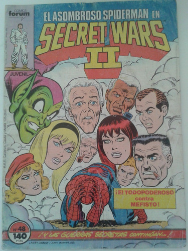 Secret Wars Ii * Spiderman Hombre Araña * Forum Nº 48