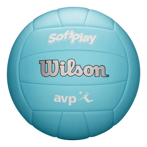 Pelota de voleibol Wilson Avp Soft Play, color azul