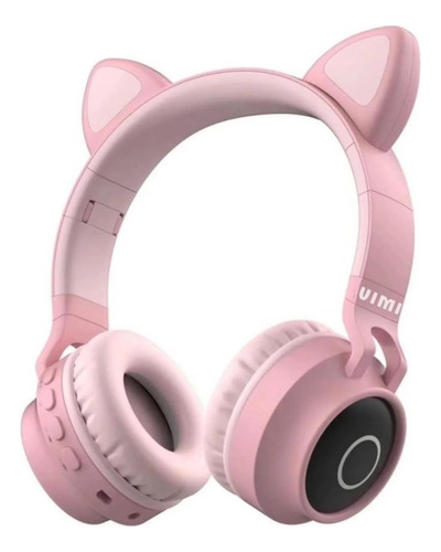 Vimi Audifonos Diadema Gato Bluetooth Dm-bt-43 Color Rosa