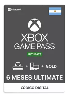 Xbox Game Pass Ultimate 6 Meses Código