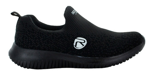 Route Tenis Slip On Ligero Comodo Textil Negro Juvenil 74141