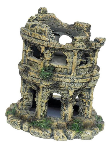 * Acuario Agua Coliseo Romano Modelo Decoración Decoraciones