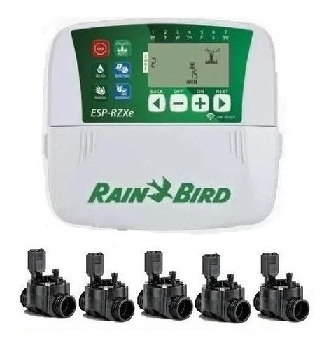 Kit Riego Automatico Rain Bird 5 Zonas Apto Wifi Hidropilar