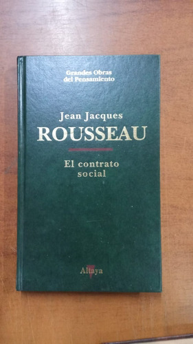 El Contrato Social-jean Rousseeau-ed: Altaya-libreria Merlin