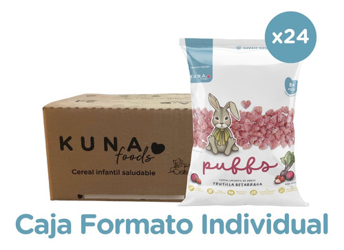 Kuna Foods Caja Individual Puffs Frutilla Betarraga