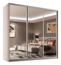 Comprar Guarda-roupa Casal Com 3 Espelhos Belluno 3 Pt 3 Gv Bege