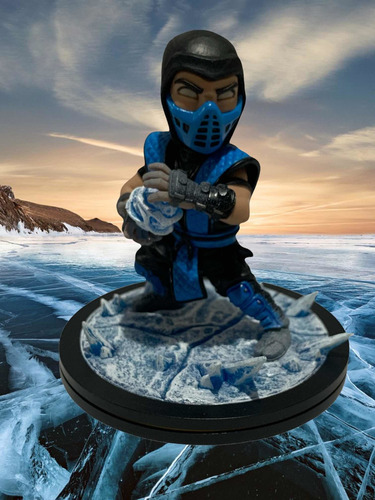 Sub-zero Wins Fatality Games Diorama Q-fig Qmx Mortal Kombat
