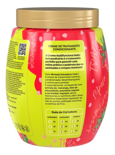 Salon Line Máscara Nutritiva Multy Extraord 3en1 Frutilla 1k