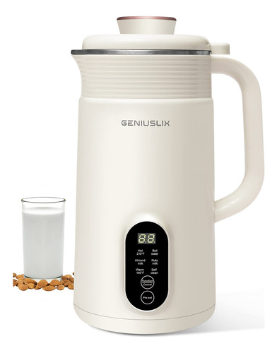 Geniuslix Máquina Para Hacer Leche De Nuez Para Leche Case. Color Blanco