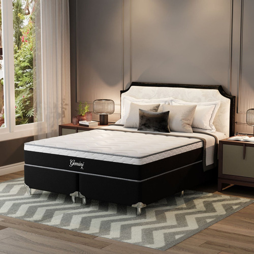 Cama Box Super King Montreal Molas Ensacadas Gemini
