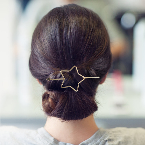 Hebilla De Pelo Simple Arrow Pearl, 6 Unidades