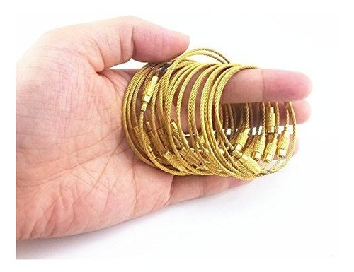 Imagen 2 de 7 de Llavero Anillo Yueton 20pcs Alambre De Acero Inoxidable Llav