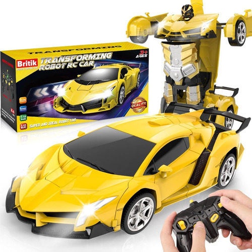 Carro Control Remoto Se Convierte En Robot Transformers 1:18