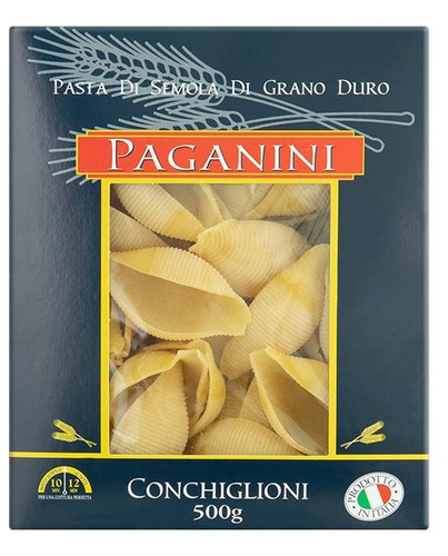 Kit 6x: Macarrão Conchiglione Paganini 500g