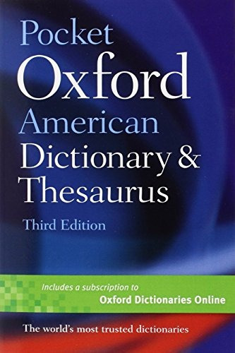 Pocket Oxford American Dictionary & Thesaurus: Pocket Oxford American Dictionary & Thesaurus, De Oxford University Press. Editorial Oxford Univ Pr, Tapa Blanda, Edición 2010 En Inglés, 2010