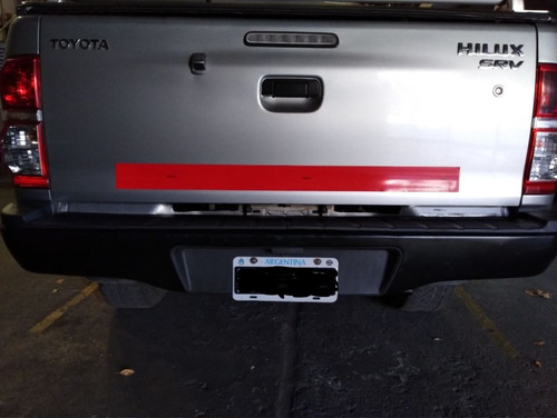 Paragolpe Tras. Toyota Hilux 2005 A 2015 Recto Negro