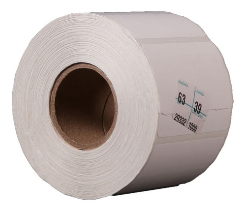 Imagen 1 de 5 de Etiqueta De Transferencia Térmica 63mm X 39 Mm Para Zebra...