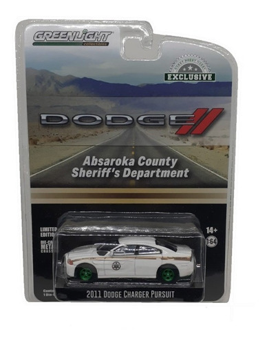 Greenlight Green Machine Dodge Ii 2011 Dodge Charger Pursuit Color Blanco