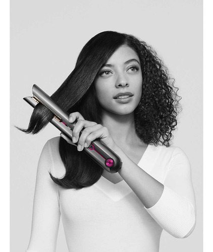 Planchita de pelo inalámbrica Dyson Corrale black nickel y fuchsia 10.8V - 16.8V