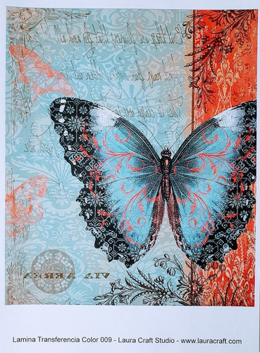 Transferencia Color Set Mariposas Laura Craft