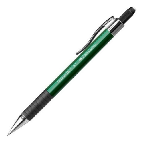 Lapiseira Faber Castell 0.7 Mm Tecnica Grafite Grip Matic Cor Verde