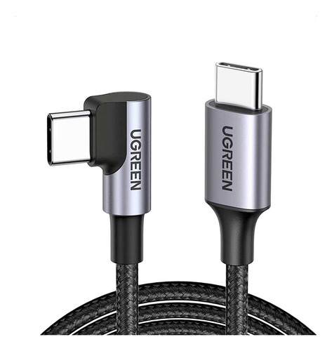 Cable Datos Ugreen Usb-c A Usb-c Angulo 90 2m Trenzado Mlf